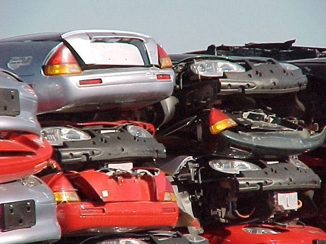 What happened to all of GM's EV1s? It's not pretty. (photo by Plug in America)