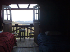 The view from Cabin 2: pretty amazing (photo by Patti Roll)